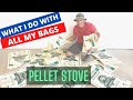 What to do with all your wood pellet bags from pellet stove (recycle)