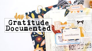 Illustrated Faith Gratitude Documented Bible Journaling Hyper Lapse | Day 5