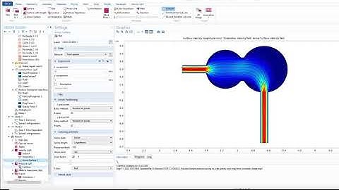 Particle tracing for fluid flow in COMSOL for 2-D flow