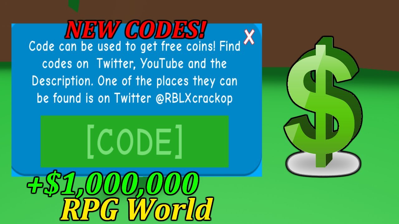 Roblox Rpg World Codes 2019 - Get Robux.world - 