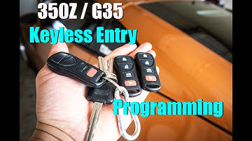 How To Program 350Z/G35 Keyless Entry Fob