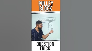 JEE /NEET वाले pulley block problem को solve करें 10 second में #shorts #ssp_sir #pulley