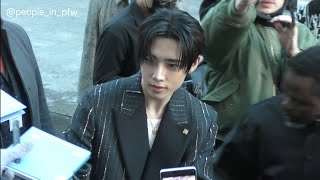 Sunwoo 선우 [THE BOYZ] - Amiri Menswear Fall/Winter fashion show arrival in Paris - 18.01.2024