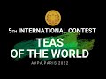 Awards ceremony 5th teas of the world international contest  avpa paris 2022