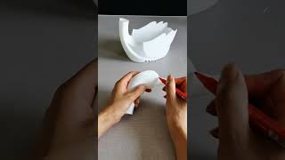 tutorial on how to transform a laundry detergent bottle into a swan flowerpot! #wastetotreasure