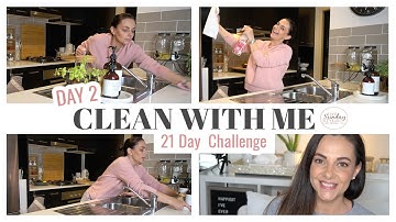 CLEAN WITH ME CHALLENGE - CLEAN & CLEAR COUNTERS - DAY 2 || THE SUNDAY STYLIST