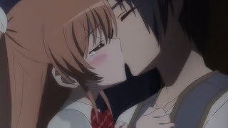 Momen ketika, Kakei dan Shirasaki berciuman anime: (daitoshokan no hitsujikai