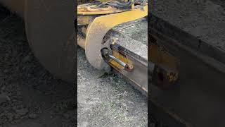 CAT 120M blade side shift cylinder leaking bad. Repack, reinstall, back in the dirt.