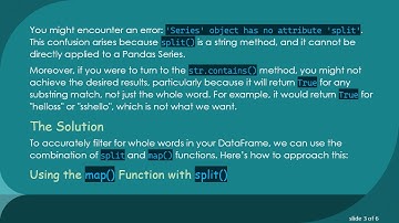 Mastering the split Function in Pandas: How to Filter DataFrames by Specific Words