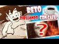 🔥DIBUJO A GOKU Y A... CON POLVO DE CAFE | RETO COMPLICADO | Esteban Arts