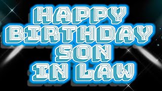 Happy Birthday Son in law