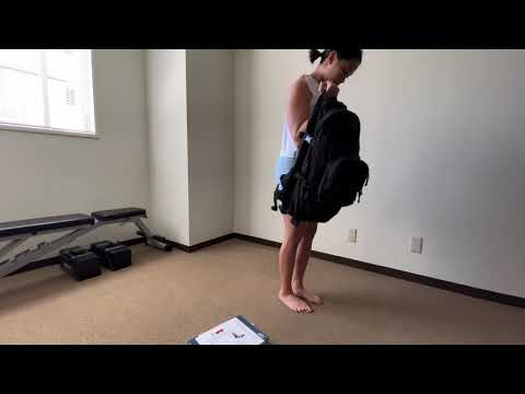 Backpack Single Arm Bicep Curl