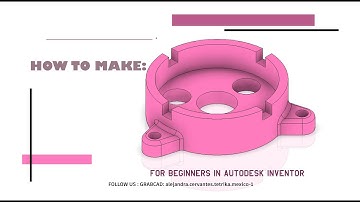 How to make: This model for beginners/como hacer: esta pieza para principiante 09 /Autodesk Inventor