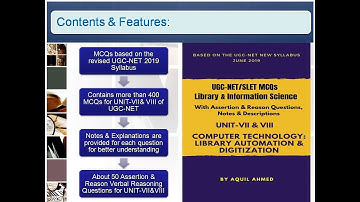 UGC-NET/SLET MCQs on Library & Information Science: UNIT-VII & VIII