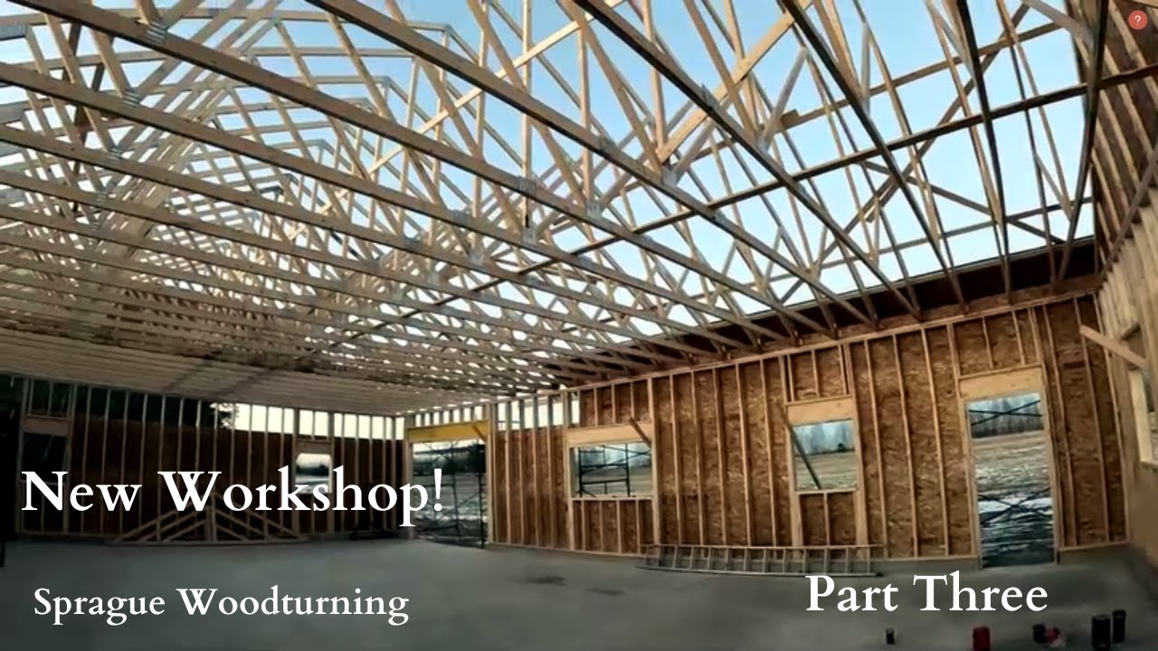 Woodturning - New Workshop Build Part Three - YouTube