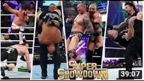 WWE Super Showdown 2019 Highlights  HD Video