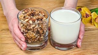 Mix nuts with milk! The healthiest and tastiest dessert in 5 minutes.