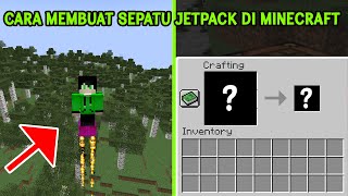 cara membuat SEPATU ROKET di MINECRAFT | 100% REAL