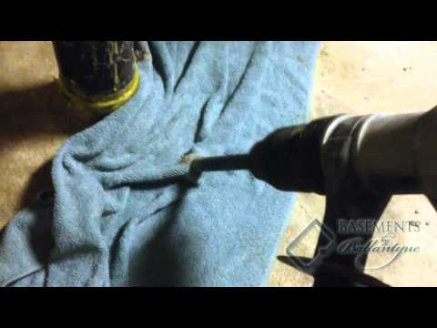How to break concrete with NO dust -A simple concrete chipping technique