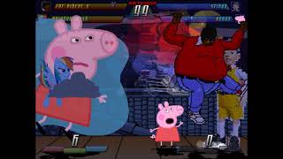 Acs Nut Games Mugen Req Match Series Fat Albert X & Rainbow Dash Vs Stingy & Peppa Pig