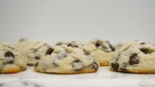 Easy chocolate chip shortbread | Four ingredient cookie recipe