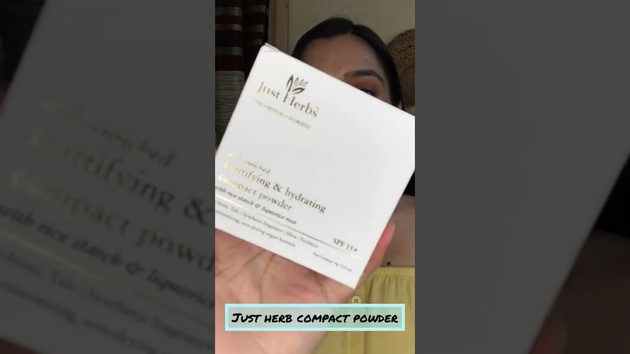Just herb compact powder//ivory shade review//seemanjali YouTube