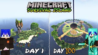 100 Days on Minecraft Survival Island