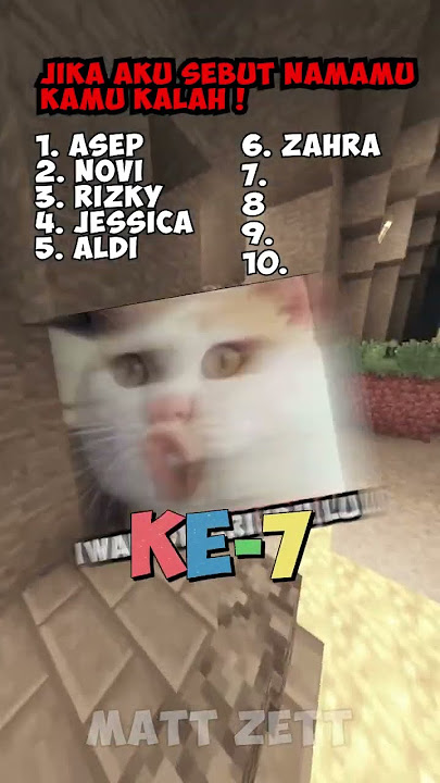 Aku Sebut Nama Kamu! Kamu Kalah!