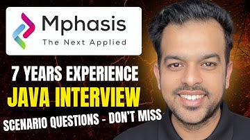 Mphasis : Scenario-Based Java Interview Questions (Most Candidates Fail)