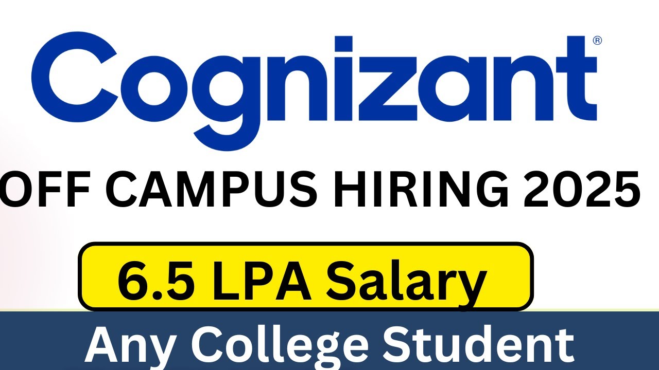 Cognizant Official Hiring Off Campus 2025 | 2024 Batch Hiring | Genc ...