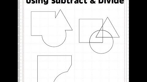 ScanNCut Canvas Subtract and Divide