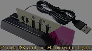ETEKJOY USB Magnetic Credit Card Reader 3-Track POS Swipe Card Reader MSR123