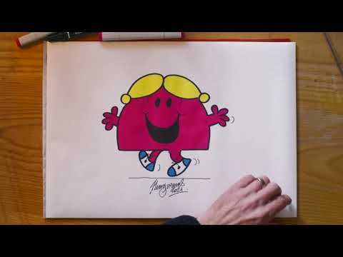 M&S | How to draw Little Miss Chatterbox with Adam Hargreaves.