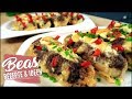 Baguettes mit Hackfleisch und Käse überbacken | Rezept | Schnelles Essen für viele Personen