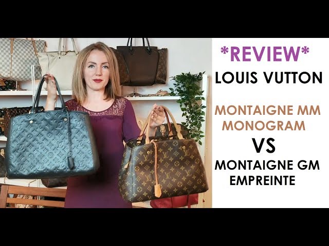 Louis Vuitton Montaigne MM vs Montaigne GM Comparison / What's In My Bag  #lvmontaigne #lvempreinte 