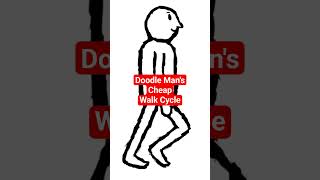 Doodle Man Walk Cycle #animation #thebatman #memes