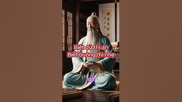 Biết đủ thì an, Biết buông thì nhẹ #baihoccuocsong #trietlysong t #loidayconhan