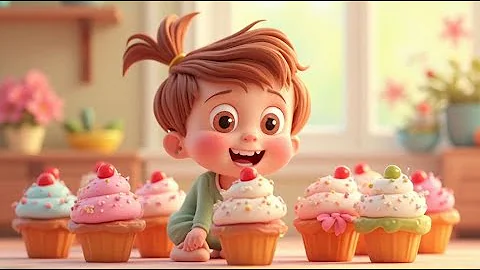 Ten Little Cupcakes — Sweet Counting Song | Fun Counting Song for Kids | Toddler Learning Rhyme