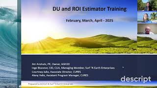 DU & ROI Estimator: Program Use Tutorial Net Worth