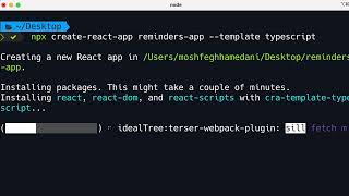 2  Creating a React App with TypeScript