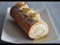 طرز تهیه رولت خامه ای به سبک قنادی | Best Cream Swiss Roll Recipe - Eng Subs