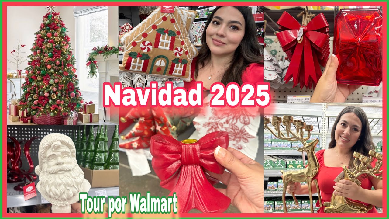 Nueva Decoración 🎄❤️ Navidad 2025 Tour por Walmart. 