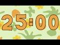 25 Minute Green Orange Aesthetic Countdown Timer | With The Verse Of the Day
