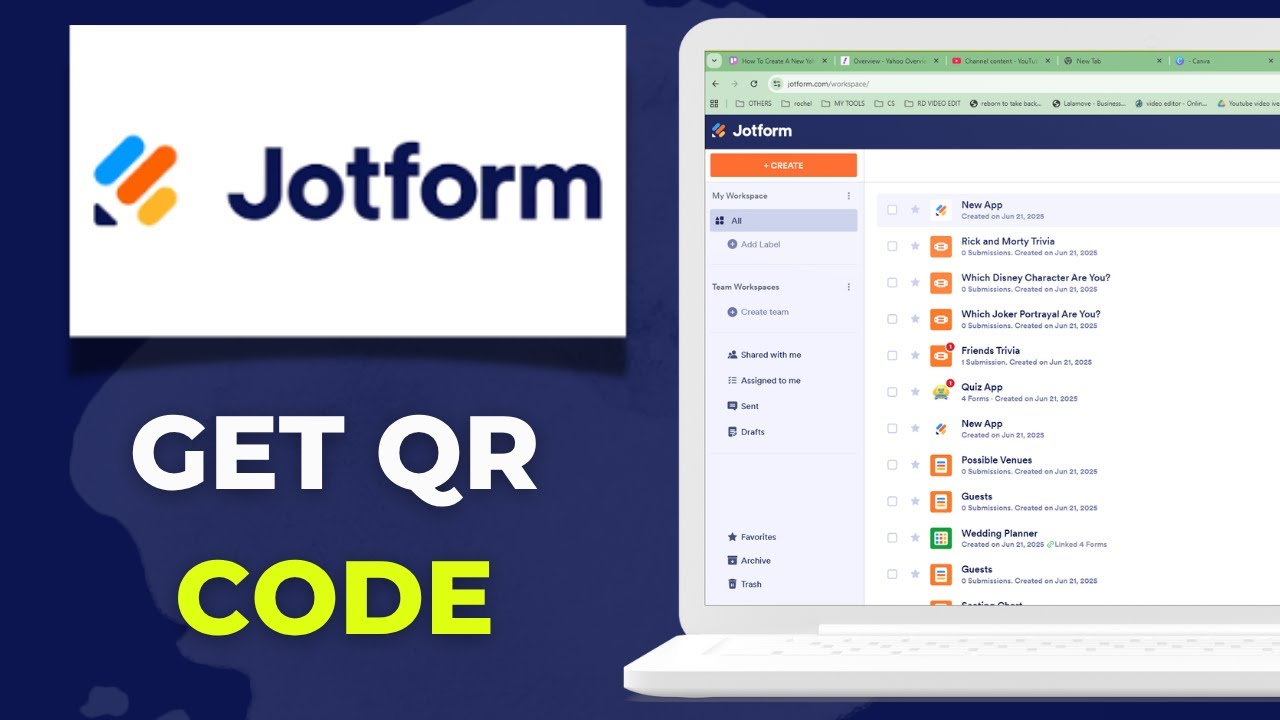 How to Get a Jotform QR Code - YouTube