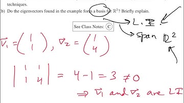 Linearly independent eigenvectors | Wellesley College Diff. Equations w/Applied Linear Algebra