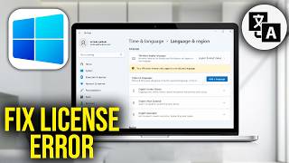 How To Fix Your Windows license only supports one display language - Fix Can't change display langua