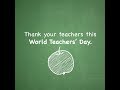 October 5 is World Teachers&#39; Day.