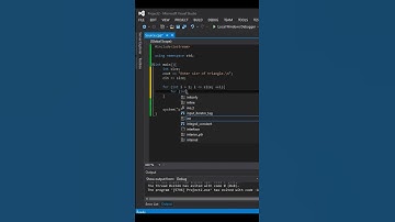 C++ : Printing pattern (left-down Triangle) #shorts #youtubeshorts