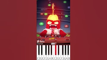 Riley gets Angry (@fash) Inside Out Animation - Octave Piano Tutorial