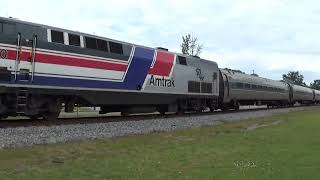 CSX P 079 23 Amtrak 79 The Carolinian by Whitakers 4-24-24  50th anniversary heritage leads